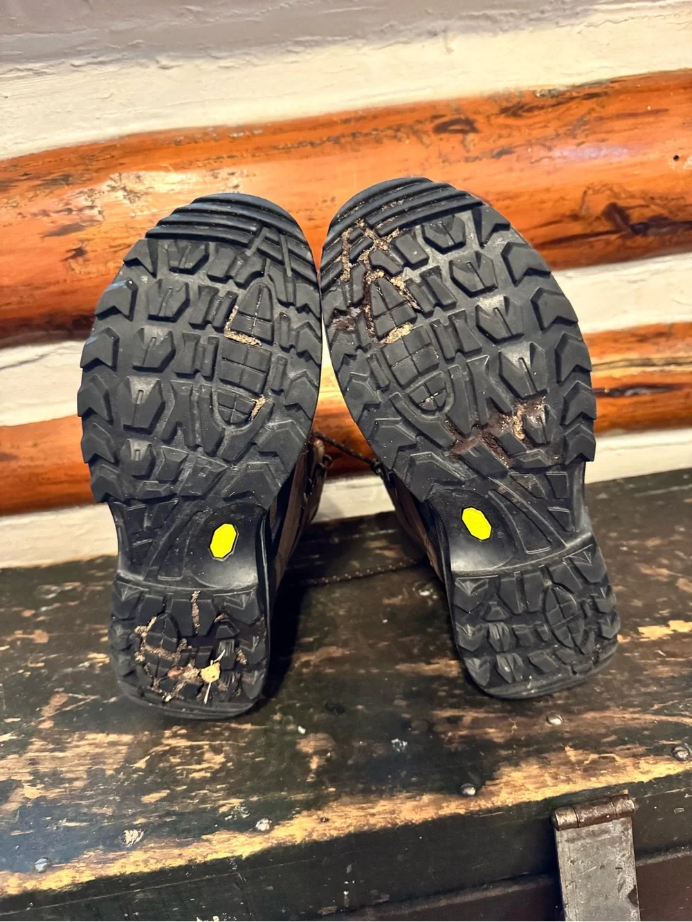 Lowa brown Renegade GTX boots.